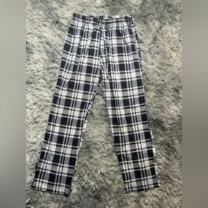 Black and White Plaid Lounge Pants